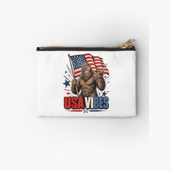 Item preview, USA Vibes Bigfoot American Flag Patriotic Sasquatch Funny 4th Of July designed and sold by ajifujpost.