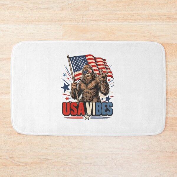 Item preview, USA Vibes Bigfoot American Flag Patriotic Sasquatch Funny 4th Of July designed and sold by ajifujpost.