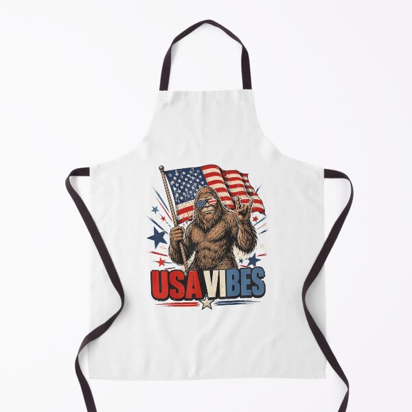 Item preview, USA Vibes Bigfoot American Flag Patriotic Sasquatch Funny 4th Of July designed and sold by ajifujpost.