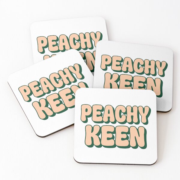 Item preview, Peachy Keen Retro 70s Bubble Font Drop Shadow Typography designed and sold by Ortsas.