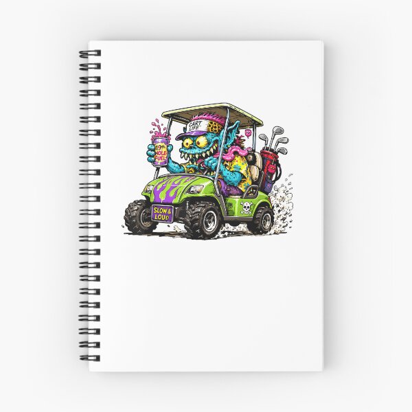 Item preview, Zoombie Golf Cart Hotrod Golf Car Cartoon Graphic designed and sold by ajifujpost.
