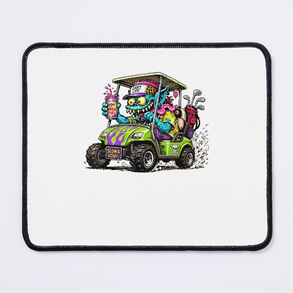 Item preview, Zoombie Golf Cart Hotrod Golf Car Cartoon Graphic designed and sold by ajifujpost.