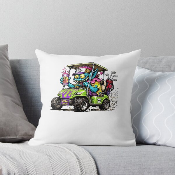 Item preview, Zoombie Golf Cart Hotrod Golf Car Cartoon Graphic designed and sold by ajifujpost.