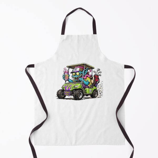 Item preview, Zoombie Golf Cart Hotrod Golf Car Cartoon Graphic designed and sold by ajifujpost.