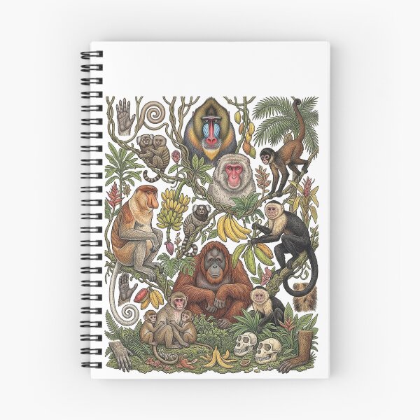 Item preview, Monkey family designed and sold by snoWorkshop.
