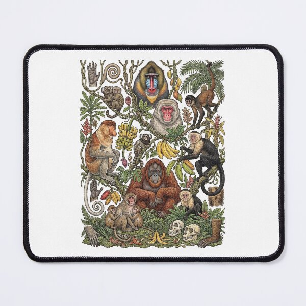 Item preview, Monkey family designed and sold by snoWorkshop.