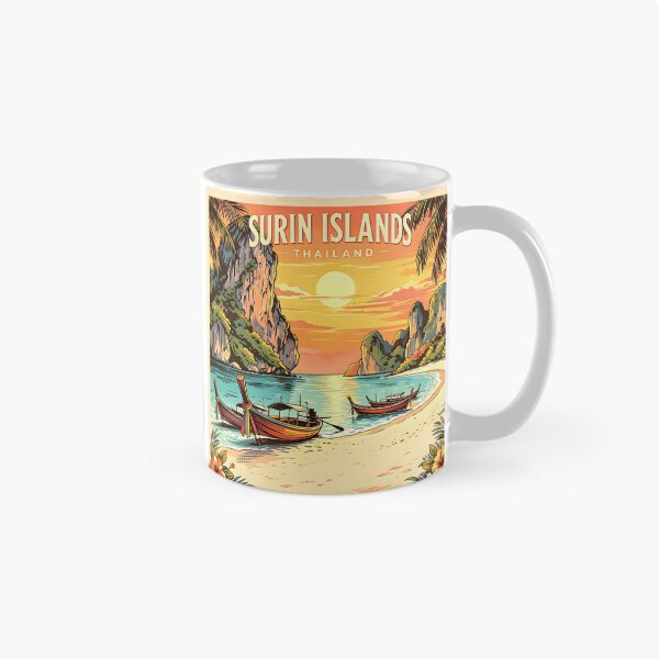 Item preview, Surin Islands - Thailand Vintage Sunset Travel Art designed and sold by Spirit of Siam.