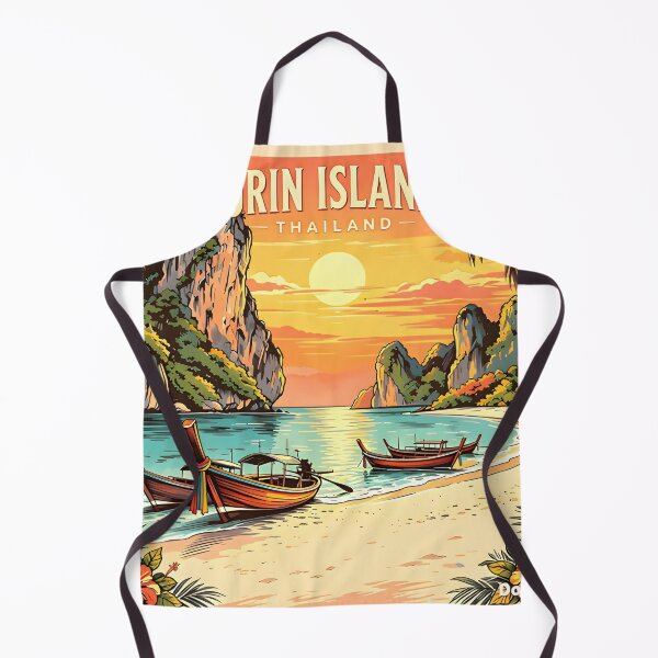 Item preview, Surin Islands - Thailand Vintage Sunset Travel Art designed and sold by Spirit of Siam.