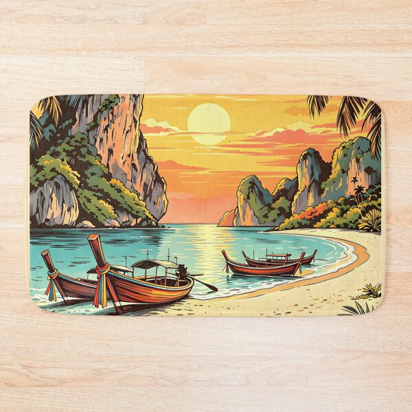 Item preview, Surin Islands - Thailand Vintage Sunset Travel Art designed and sold by Spirit of Siam.