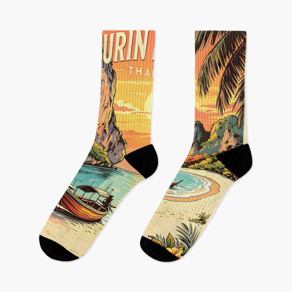 Item preview, Surin Islands - Thailand Vintage Sunset Travel Art designed and sold by Spirit of Siam.