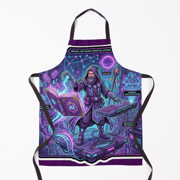 Item preview, The Spellbook Wizard & Neural Networks designed and sold by mancikart.