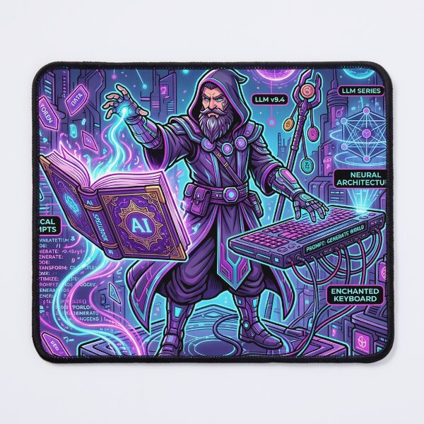 Item preview, The Spellbook Wizard & Neural Networks designed and sold by mancikart.