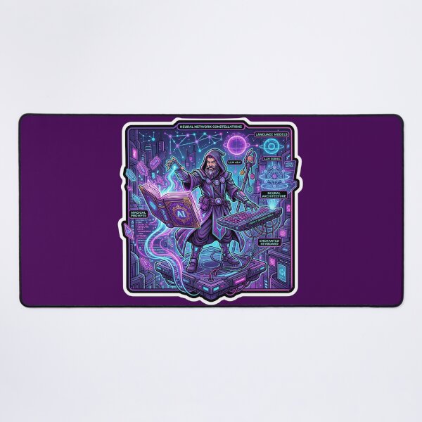 Item preview, The Spellbook Wizard & Neural Networks designed and sold by mancikart.
