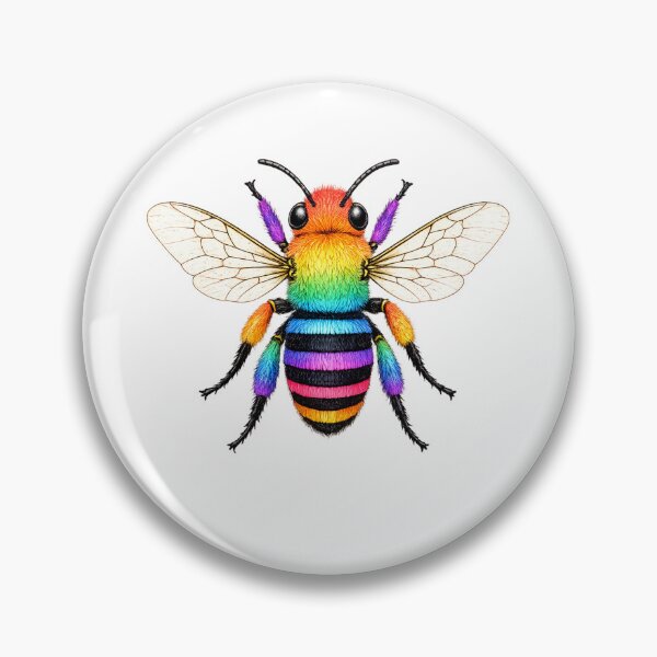 Item preview, Rainbow Honey Bee Pride designed and sold by BlueBandedBee94.