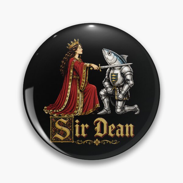 Item preview, Sir Dean Funny Sardine Tinned Fish Medieval Knight Humor designed and sold by DesignsByAnett.