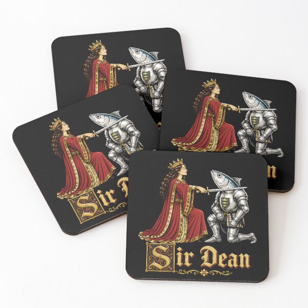 Item preview, Sir Dean Funny Sardine Tinned Fish Medieval Knight Humor designed and sold by DesignsByAnett.