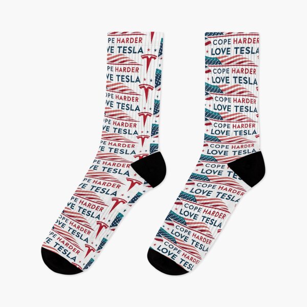 Item preview, Love Tesla Cope Harder - Elon Musk American Flag Sarcastic designed and sold by EdGraphy.