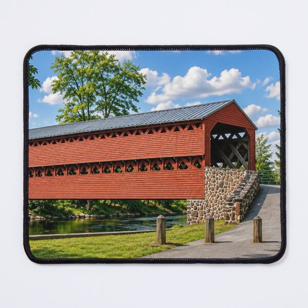 Item preview, Color pencil of Sachs Covered Bridge Gettysburg Pennsylvania designed and sold by gotucoveredart.