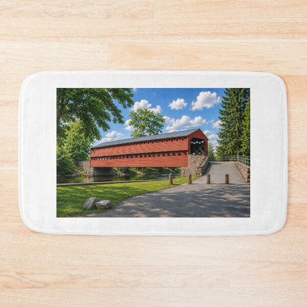Item preview, Color pencil of Sachs Covered Bridge Gettysburg Pennsylvania designed and sold by gotucoveredart.