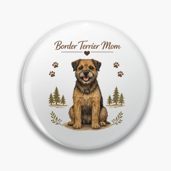 Item preview, Proud Border Terrier Mom Cute Dog Lover Vintage Puppy Design designed and sold by FurAndFlaireg.