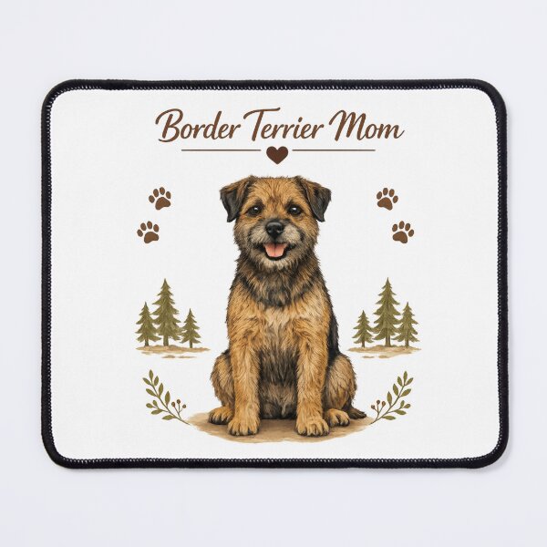 Item preview, Proud Border Terrier Mom Cute Dog Lover Vintage Puppy Design designed and sold by FurAndFlaireg.