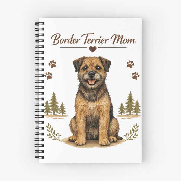 Item preview, Proud Border Terrier Mom Cute Dog Lover Vintage Puppy Design designed and sold by FurAndFlaireg.