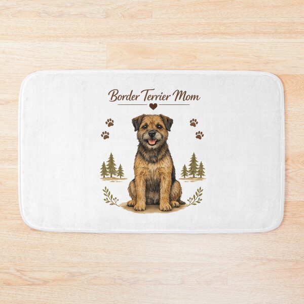 Item preview, Proud Border Terrier Mom Cute Dog Lover Vintage Puppy Design designed and sold by FurAndFlaireg.