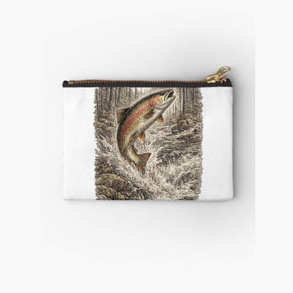 Item preview, Rainbow Trout Upstream Leap designed and sold by KrungiT Design .