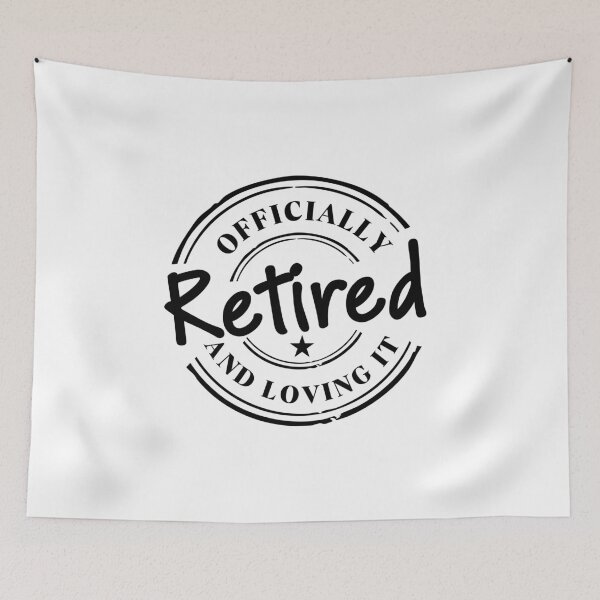 Item preview, Officially Retired And Loving It Funny Retirement Stamp designed and sold by HYPNK.