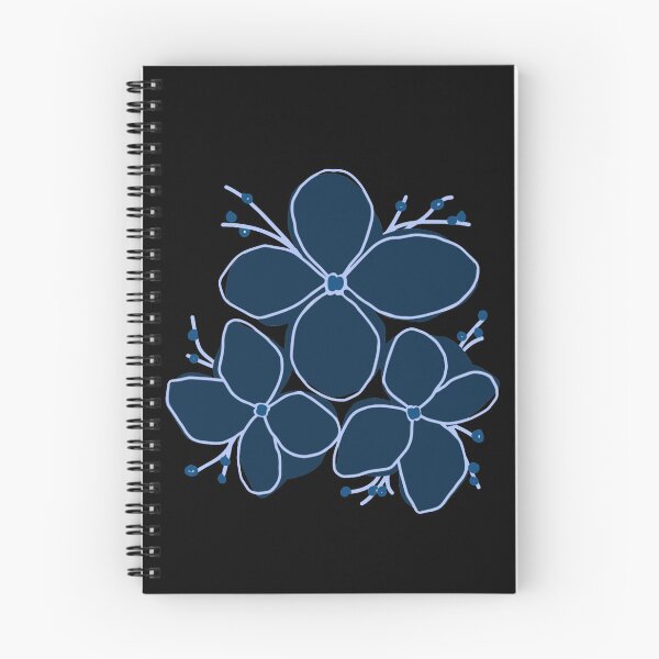 Item preview, Minimalist Indigo Botanical Blooms – Modern Navy Floral Art designed and sold by Jyoti-Quotes.