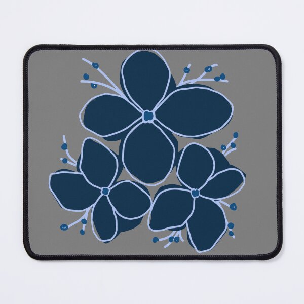 Item preview, Minimalist Indigo Botanical Blooms – Modern Navy Floral Art designed and sold by Jyoti Digital Artist.