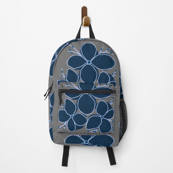 Item preview, Minimalist Indigo Botanical Blooms – Modern Navy Floral Art designed and sold by ​Jyoti Digital Artist.