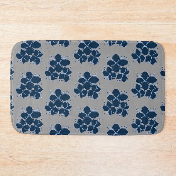 Item preview, Minimalist Indigo Botanical Blooms – Modern Navy Floral Art designed and sold by Jyoti-Quotes.