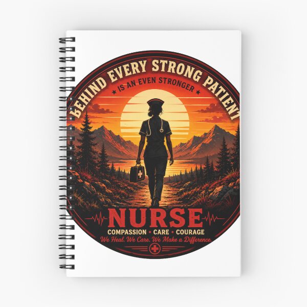 Item preview, Behind Every Strong Is An Even Stronger Nurse - Compassion Care Courage Sticker designed and sold by PawFusionArt.