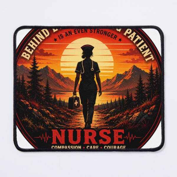 Item preview, Behind Every Strong Is An Even Stronger Nurse - Compassion Care Courage Sticker designed and sold by PawFusionArt.
