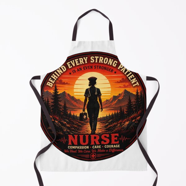 Item preview, Behind Every Strong Is An Even Stronger Nurse - Compassion Care Courage Sticker designed and sold by PawFusionArt.