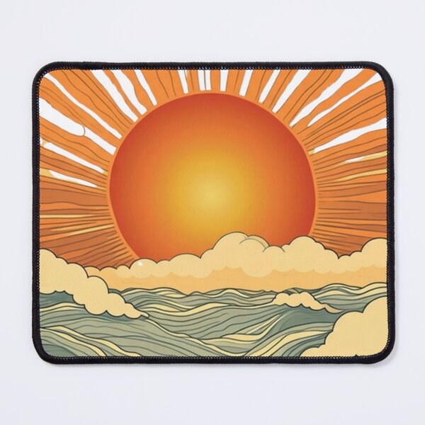 Item preview, Retro Ocean Waves Sunset – Vintage Sun Rays Surf Art Aesthetic Design designed and sold by hyper-zone.