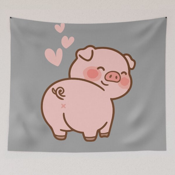 Item preview, Smiling Pig designed and sold by BGLucky.