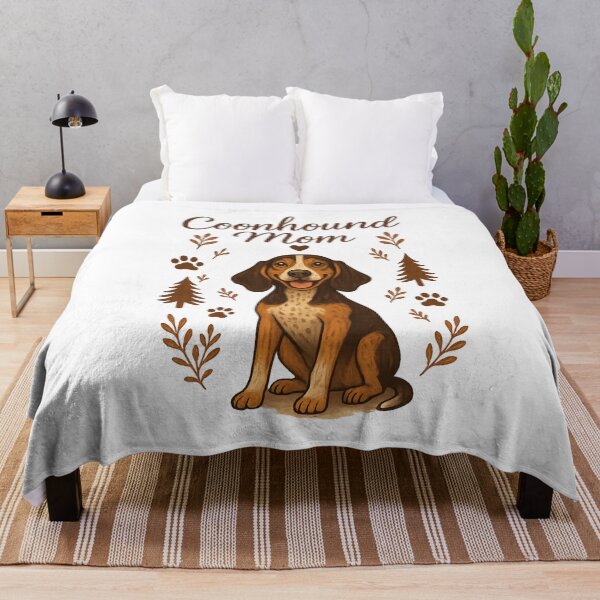 Item preview, Proud Coonhound Mom Cute Hound Dog Lover Vintage Woodland Design designed and sold by FurAndFlaireg.