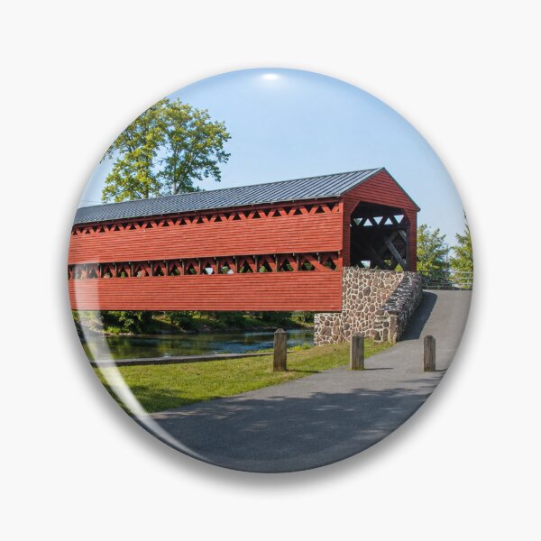 Item preview, July at Sachs Covered Bridge Gettysburg Pennsylvania designed and sold by gotucoveredart.