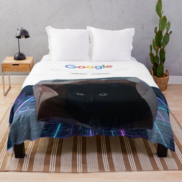 Item preview, Black Cat in Paper Bag Google Search Poster designed and sold by Pioneer Spirit Market.