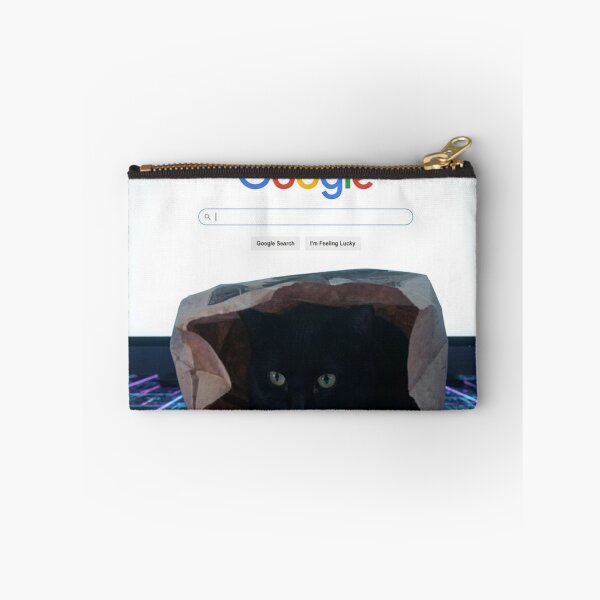 Item preview, Black Cat in Paper Bag Google Search Poster designed and sold by Pioneer Spirit Market.