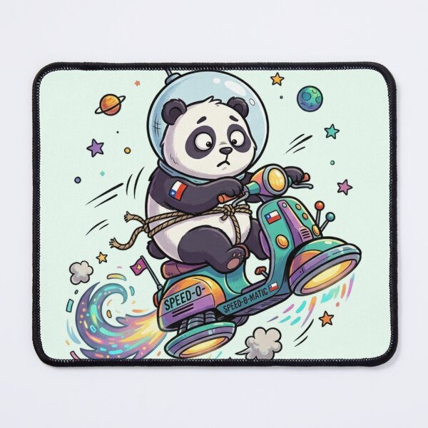 Item preview, Cute Panda on a Motorcycle – Kawaii Animal Design designed and sold by StoneByTheMoon.
