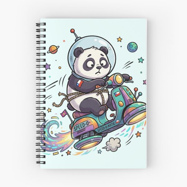 Item preview, Cute Panda on a Motorcycle – Kawaii Animal Design designed and sold by StoneByTheMoon.