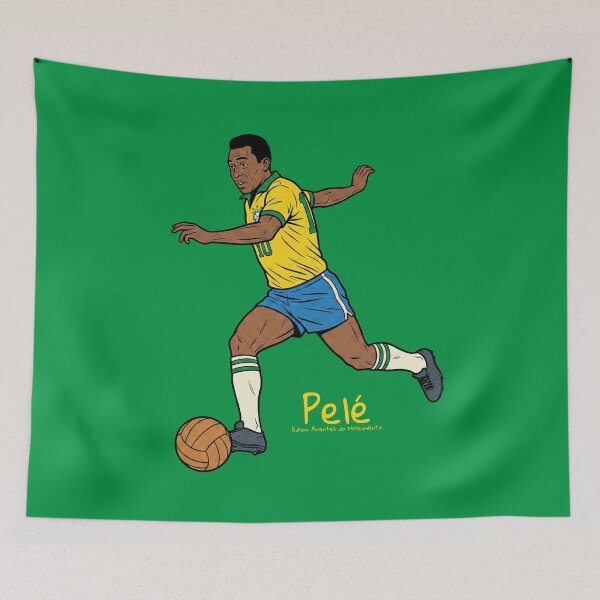 Item preview, Pelé Edson Arantes do Nascimento Pop Art Halftone Football Legend Print designed and sold by FreiherrPK.