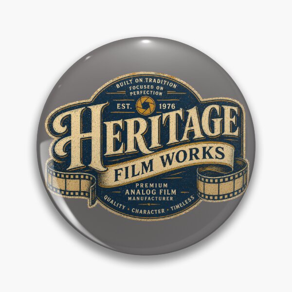 Item preview, Heritage Film Works Vintage Film Company Logo designed and sold by Golden Era Studio.