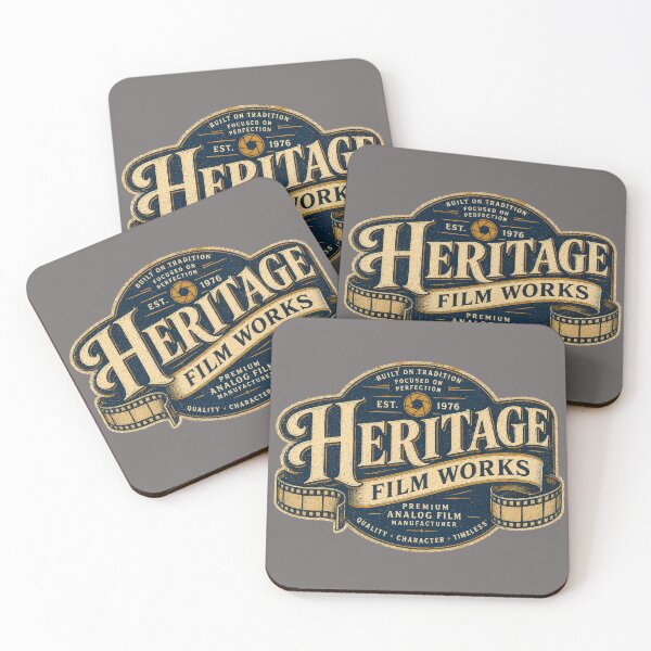 Item preview, Heritage Film Works Vintage Film Company Logo designed and sold by Golden Era Studio.