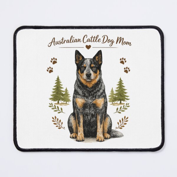 Item preview, Proud Australian Cattle Dog Mom Cute Blue Heeler Dog Lover Vintage Design designed and sold by FurAndFlaireg.