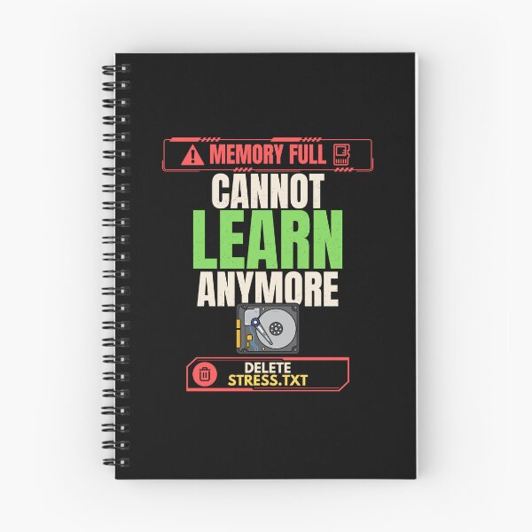 Item preview, Memory Full Delete Stress TXT Funny Tech Humor T-Shirt designed and sold by Uvclick.