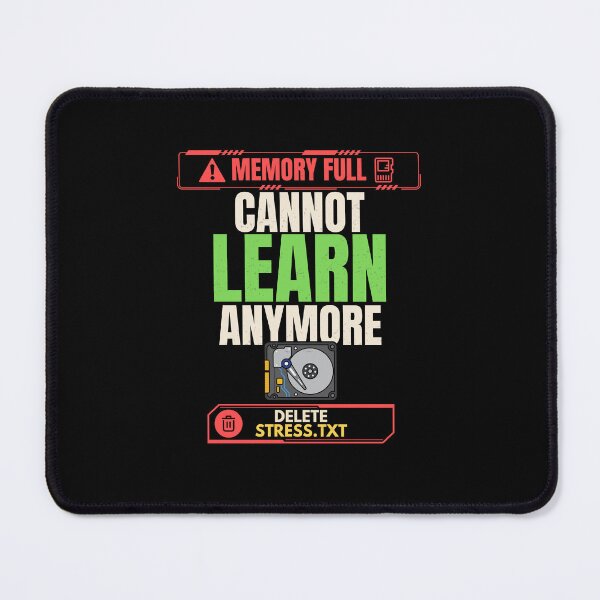Item preview, Memory Full Delete Stress TXT Funny Tech Humor T-Shirt designed and sold by Uvclick.